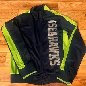 Seattle Seahawks Women's Jacket - Navy and Lime